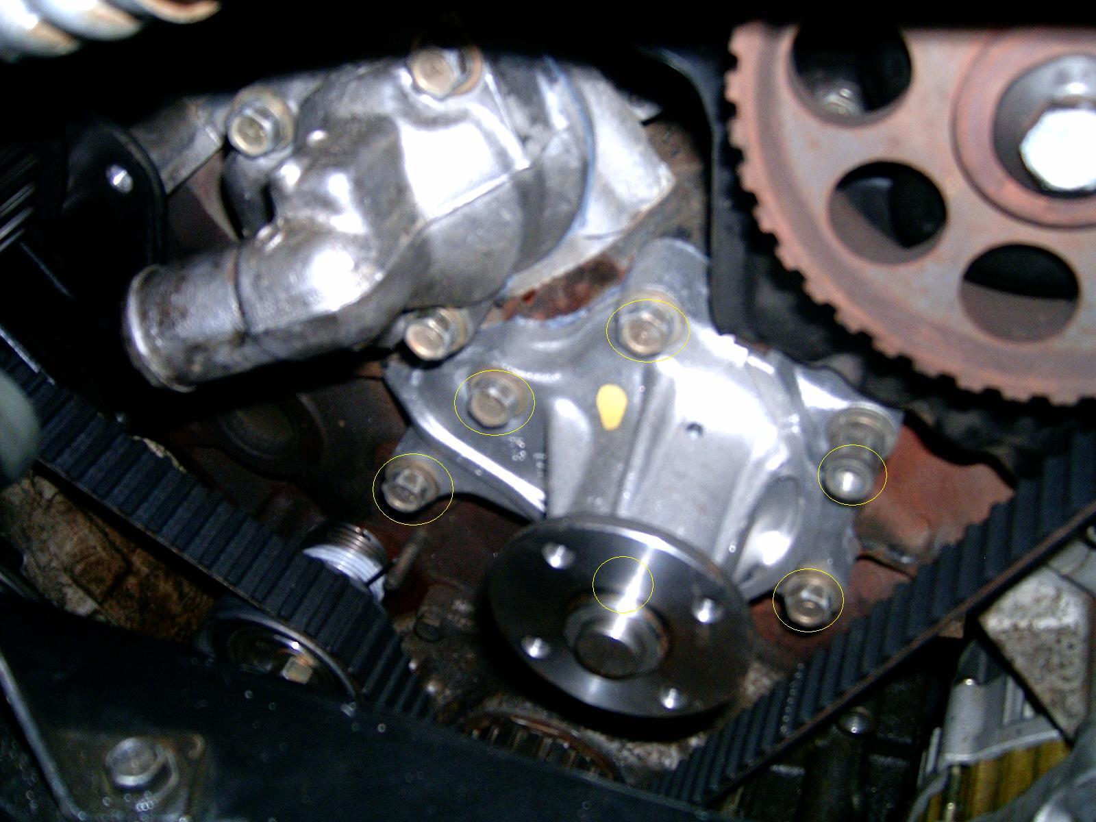 Nissan maxima water pump removal #5