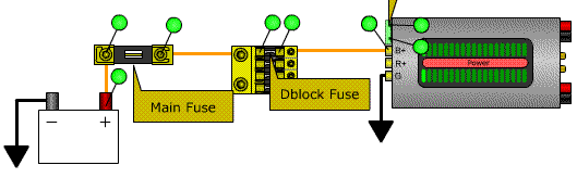 amplifier blown fuse