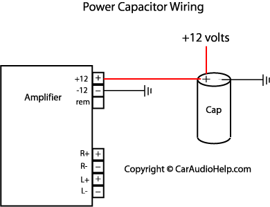 Car Audio Capacitor Installation, Capacitor Wiring Diagram Car Audio